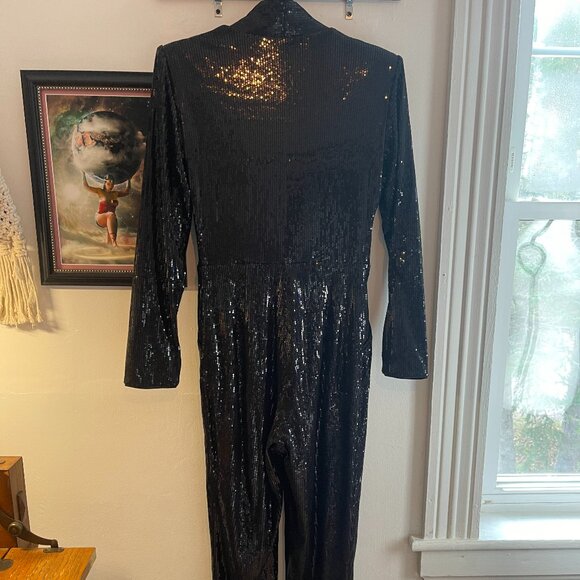 Sequins Jumpsuit Black XXS - Picture 4 of 4